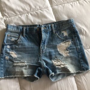Target Mossimo ripped jeans shorts
